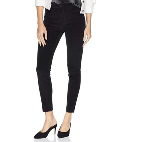 Joe's Jeans Chelsea Ankle Corduroy Pants Low Rise Black Skinny Stretch Crop 24 - Picture 8 of 8